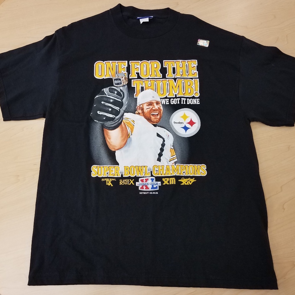 2006 Steeler Super Bowl T shirt NWOT sz men's M
